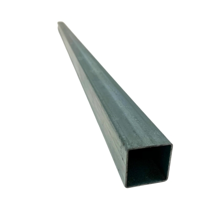Vista general del poste tubo cuadrado de acero galvanizado 40x40 mm