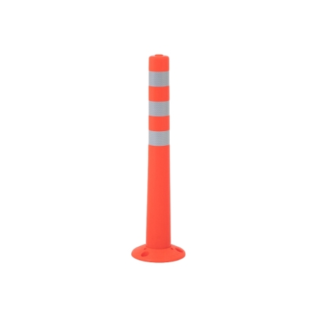 Vista general del bolardo flexible naranja - altura 75 cm