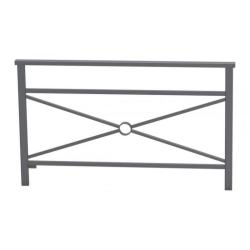 Valla urbana de seguridad L1500 mm gris antracita con cruz