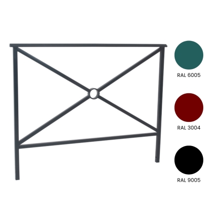 Valla urbana cruz de longitud 1500 mm - colores disponibles