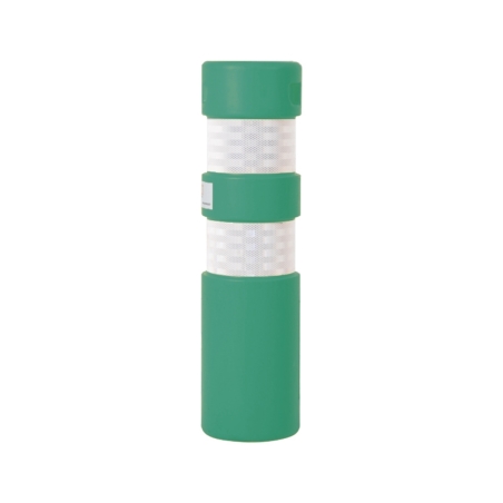 Vista general de la baliza flexible plástico verde altura 72 cm