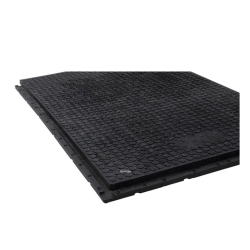 Zoom a una de las esquinas de la loseta de PVC