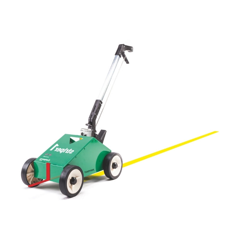 Trazadora de líneas vista de lateral.