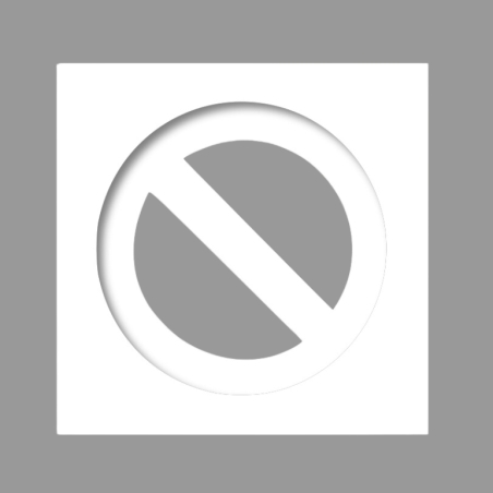 Vista frontal de la plantilla «Prohibido Aparcar».