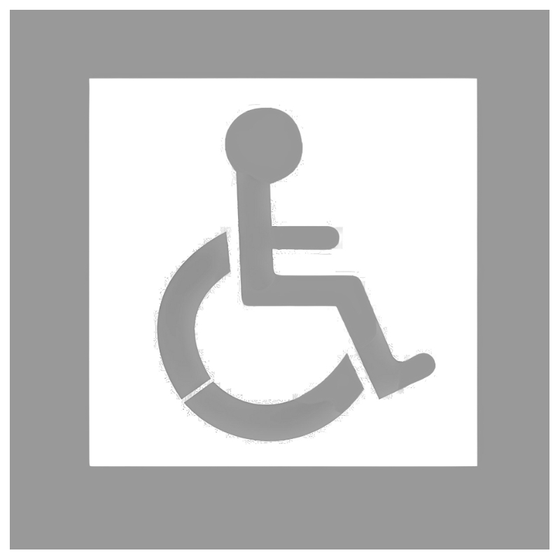 Vista frontal de la plantilla de discapacitados.