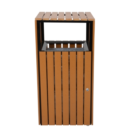 Vista general de la Papelera exterior de madera plástica -  92,8 L