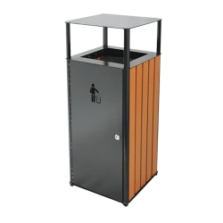 Vista completa de la Papelera urbana LISA 60 L