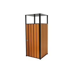 Papelera exterior efecto madera KOA 60L - Tekipark