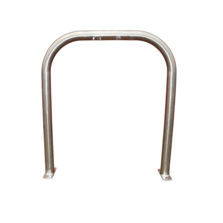 Imagen general del aro para bicicletas sobre platinas en acero galvanizado H900 mm