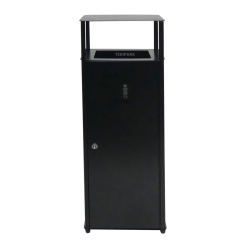 Vista frontal de la papelera urbana LISA 60 L