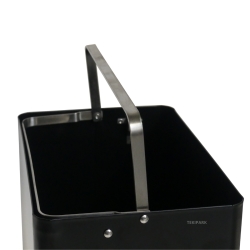 Vista de la estructura de la papelera de reciclaje selectivo 42 litros