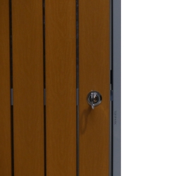 Vista del cerrar de la papelera exterior 60L SPARKA