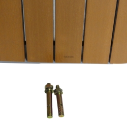 Vista de los tonillos de la papelera exterior 60L SPARKA