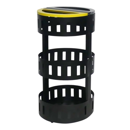 Vista general de la papelera de seguridad para reciclaje selectivo