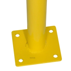 Zoom 2 de la barrera de protección amarilla y negra