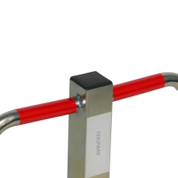 Zoom superior - Barrera aparcamiento abatible con cerradura