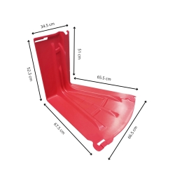Esquema 2 de la barrera contra inundaciones en ángulo