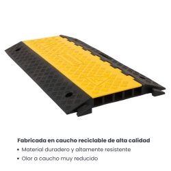 Vista de características del protector de cables 5 canales cerrado