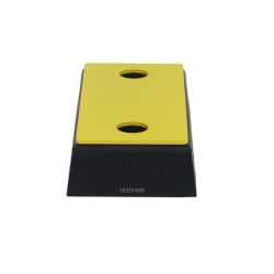 Frontal - Protector de borde con placa de acero 500×250×100 mm