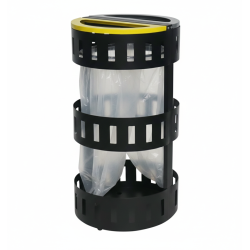 Vista 2 con volsa de la papelera de seguridad para reciclaje selectivo