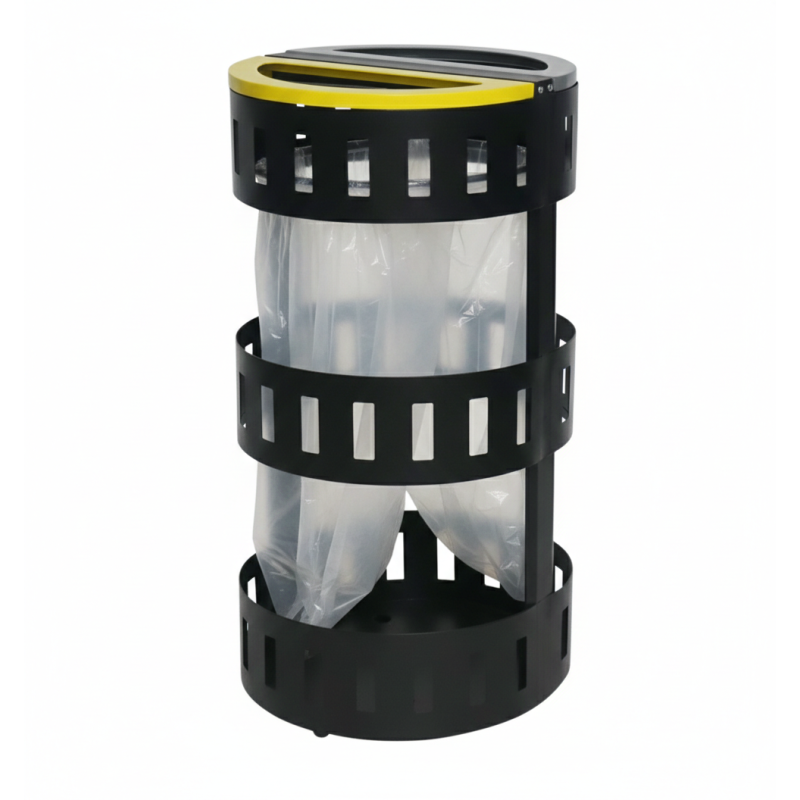 Vista 2 con volsa de la papelera de seguridad para reciclaje selectivo