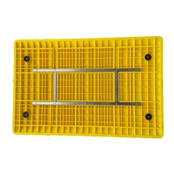 Vista inferior - Placa de paso peatonal para zanja