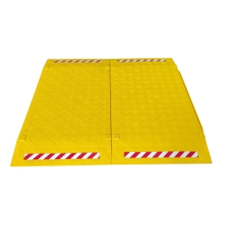 Vista ensamblada - Placa cubre zanjas extensible 1400 x 800 x 50 mm 1000 kg