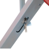 Zoom llave - Cepo de parking abatible de acero