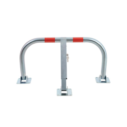 Frontal - Cepo de parking abatible de acero