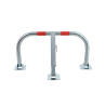 Frontal - Cepo de parking abatible de acero