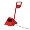 3/4 - Calzo para rueda con panel de STOP - 850 x 600 x 400mm