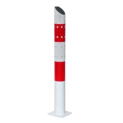 Poste de protección rojo y blanco con LED - Tekipark