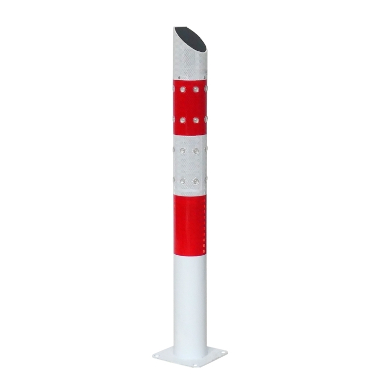 Poste de protección rojo y blanco con LED - Tekipark