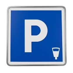 Señal de aparcamiento de pago de aluminio | Tekipark