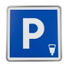 Señal de aparcamiento de pago de aluminio | Tekipark