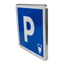 Señal de aparcamiento de pago de aluminio | Tekipark