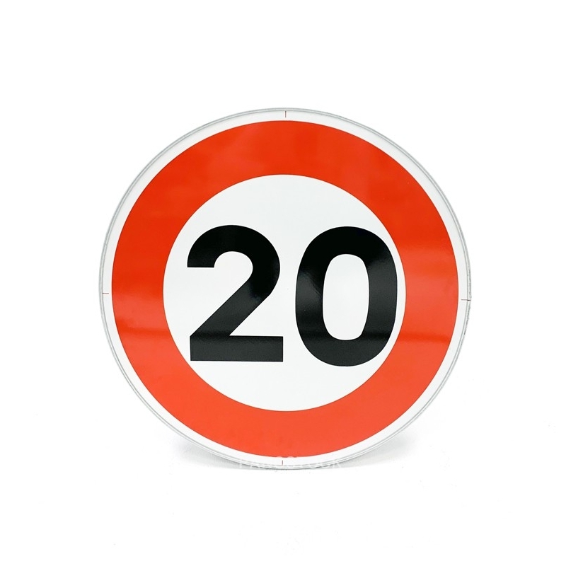 Portada - Señal de limitación de velocidad a 20 km