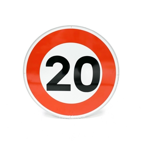 Portada - Señal de limitación de velocidad a 20 km