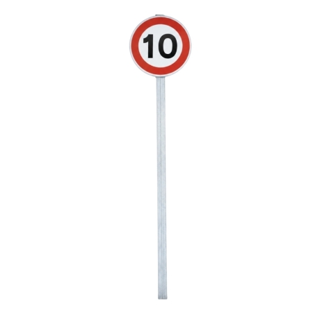 Kit señal de velocidad con poste 10, 15 o 20 km/h | Tekipark