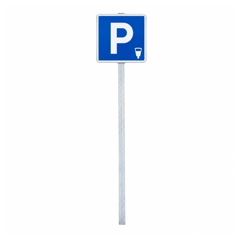 Kit señal de parking de pago con poste | Tekipark