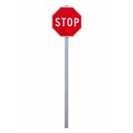 Kit señal STOP de 600 mm con poste | Tekipark