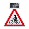 Señal luminosa ciclistas LED solar Clase 2 | Tekipark