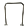 Vista del aro para bicicletas sobre platinas en acero galvanizado Alt.900 mm