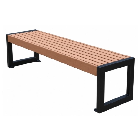 Banco urbano exterior sin respaldo 180 cm | Tekipark
